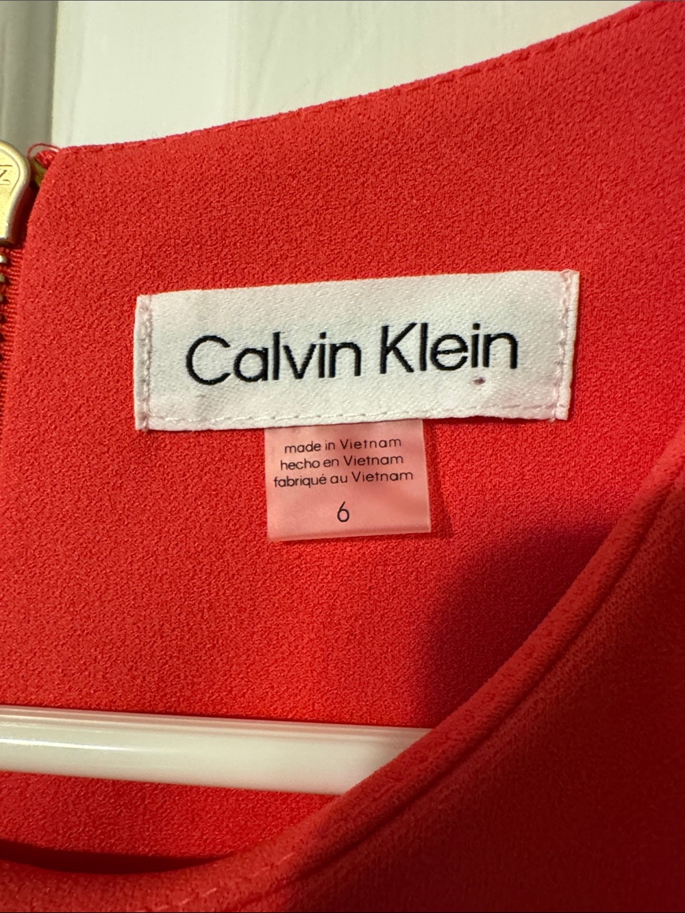 Calvin Klein Bright Pink Sleeveless Midi Sheath Dress - Picture 3 of 4